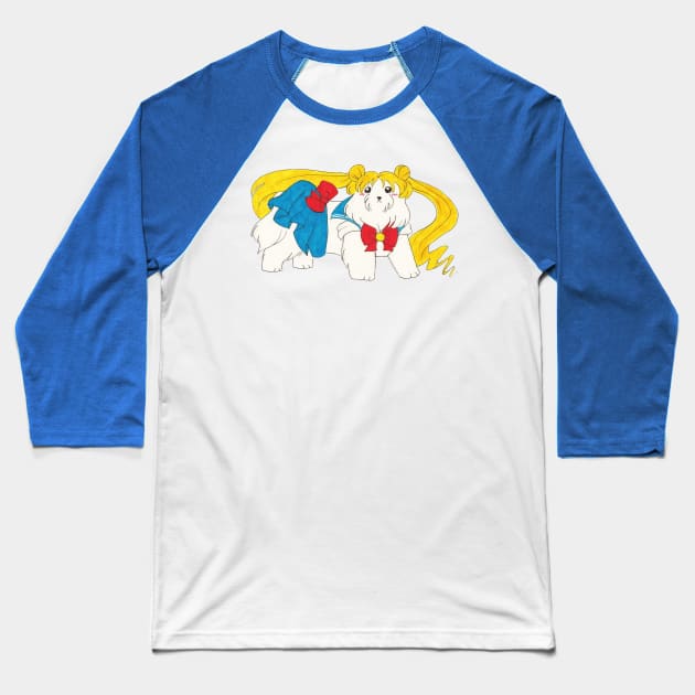 Sailor Maltese Baseball T-Shirt by saradaboru